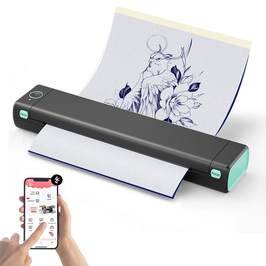 Wireless Bluetooth Professional A4 Paper Printer Compatible with Android Ios Portable